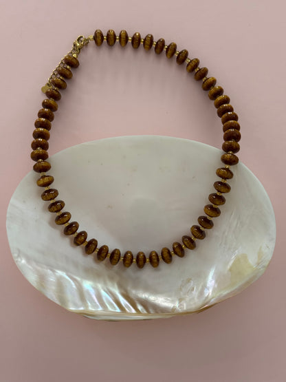 Cinnamon Beaded Necklace
