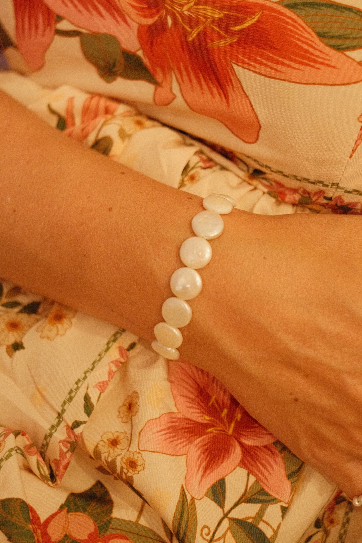 Pearl Coin Bracelet