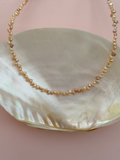 Tiny Pinky Pearl Necklace