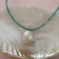 Amazonite Turbo Shell Necklace