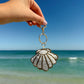 Beaded Seashell Bag Charm Key Chain