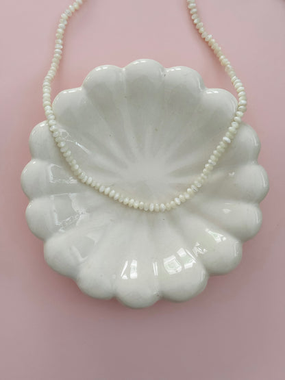 Mother of Pearl Saucer Necklace