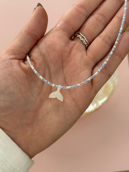 Beaded Mermaid Tail Necklace