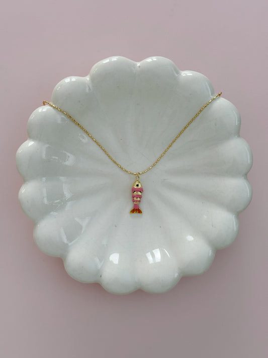 Pink Swimmy Fish Necklace
