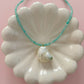 Amazonite Turbo Seashell Necklace
