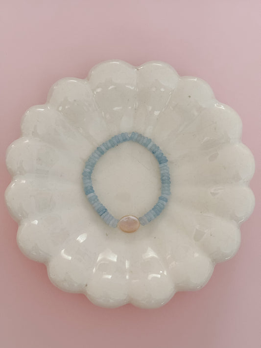 Light Blue Disk Bracelet
