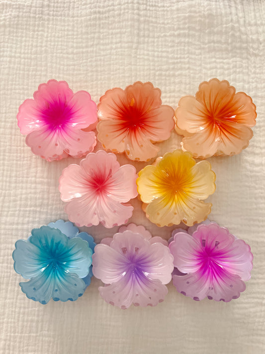 Hibiscus Hair Clips