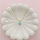 Teal Seashell Necklace