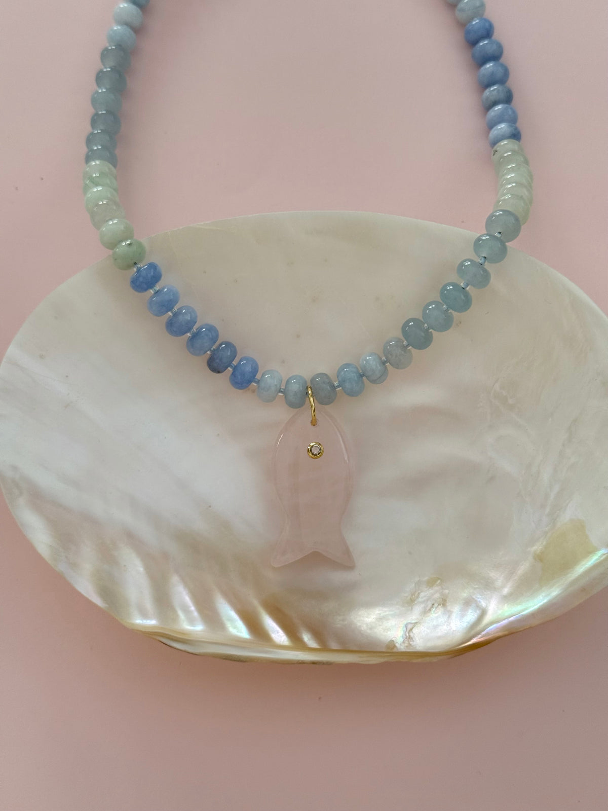 Ocean Blues Fish Necklace