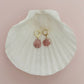 Small Real Scallop Seashell Earrings