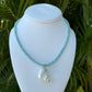 Amazonite Beaded Seashell Necklace