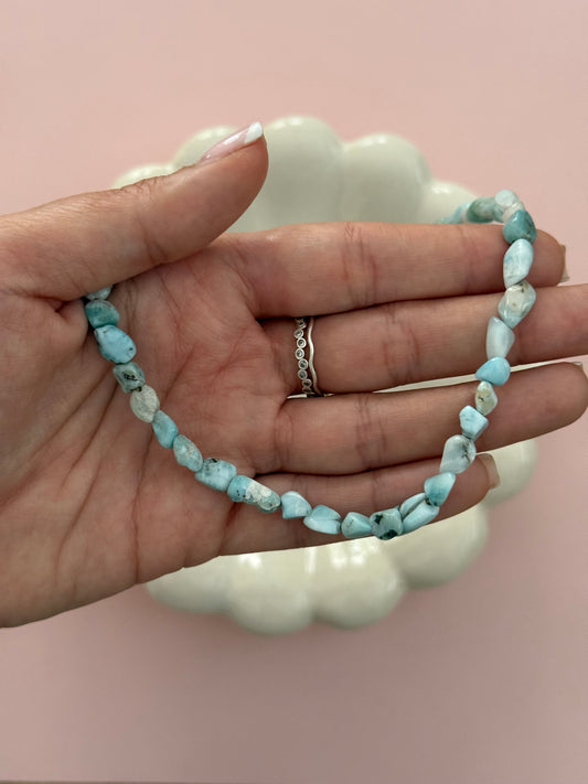 Natural Larimar Necklace