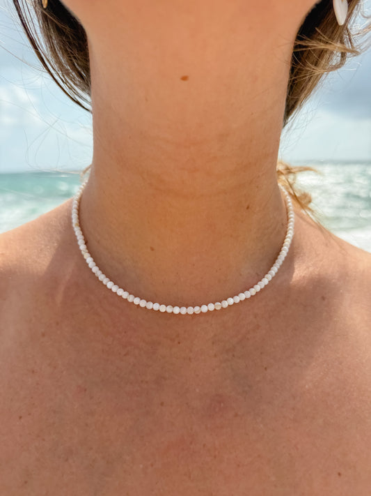 Mother of Pearl Ball Necklace