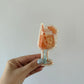 Aperol Spritz Hair Clip