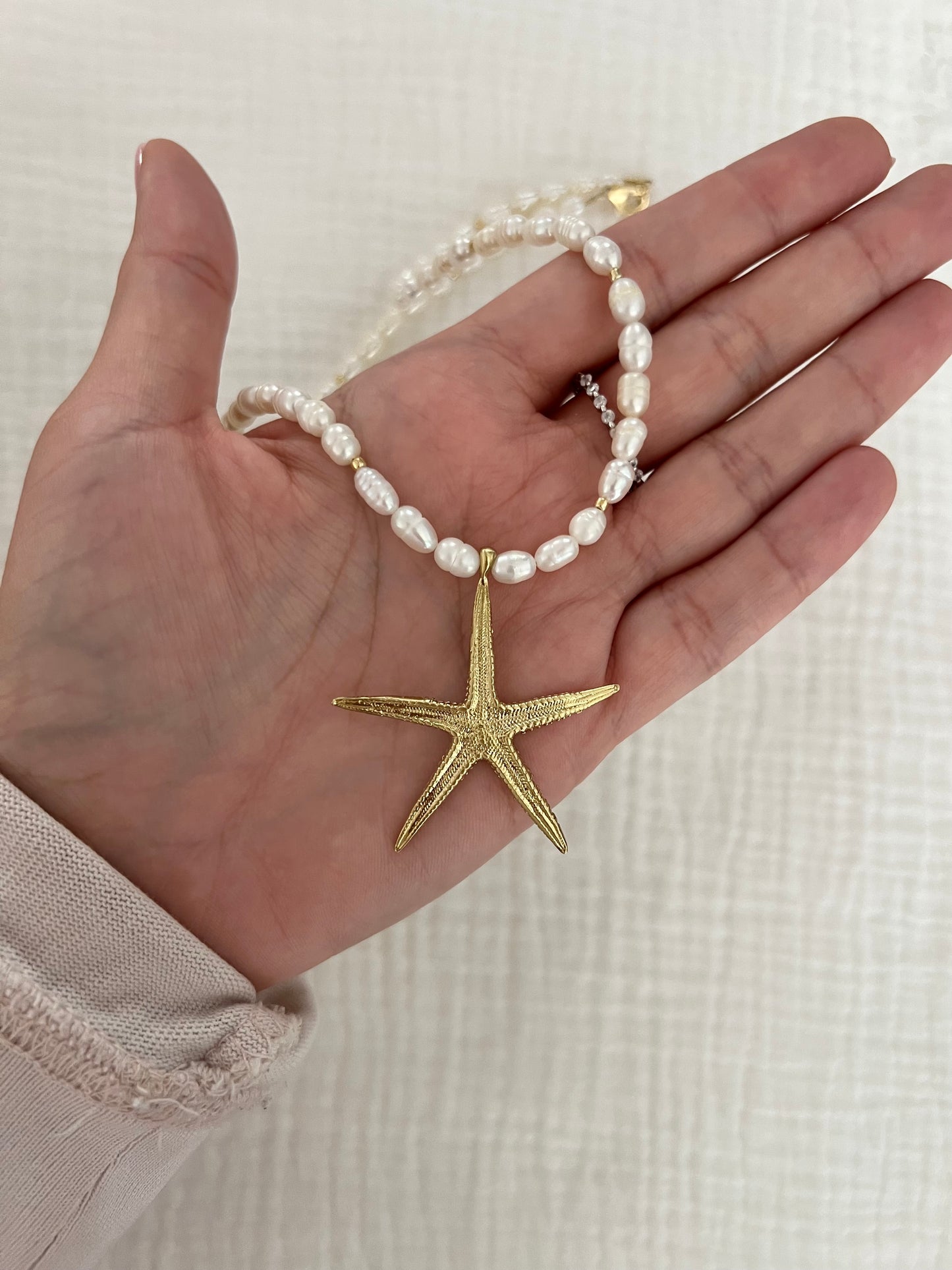 Pearl & Starfish Necklace