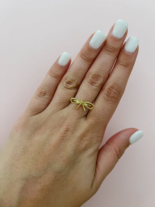 Gold Bow Ring