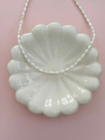 Mother of Pearl Rice Necklace