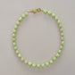 Lemon Lime Jade Beaded Necklace