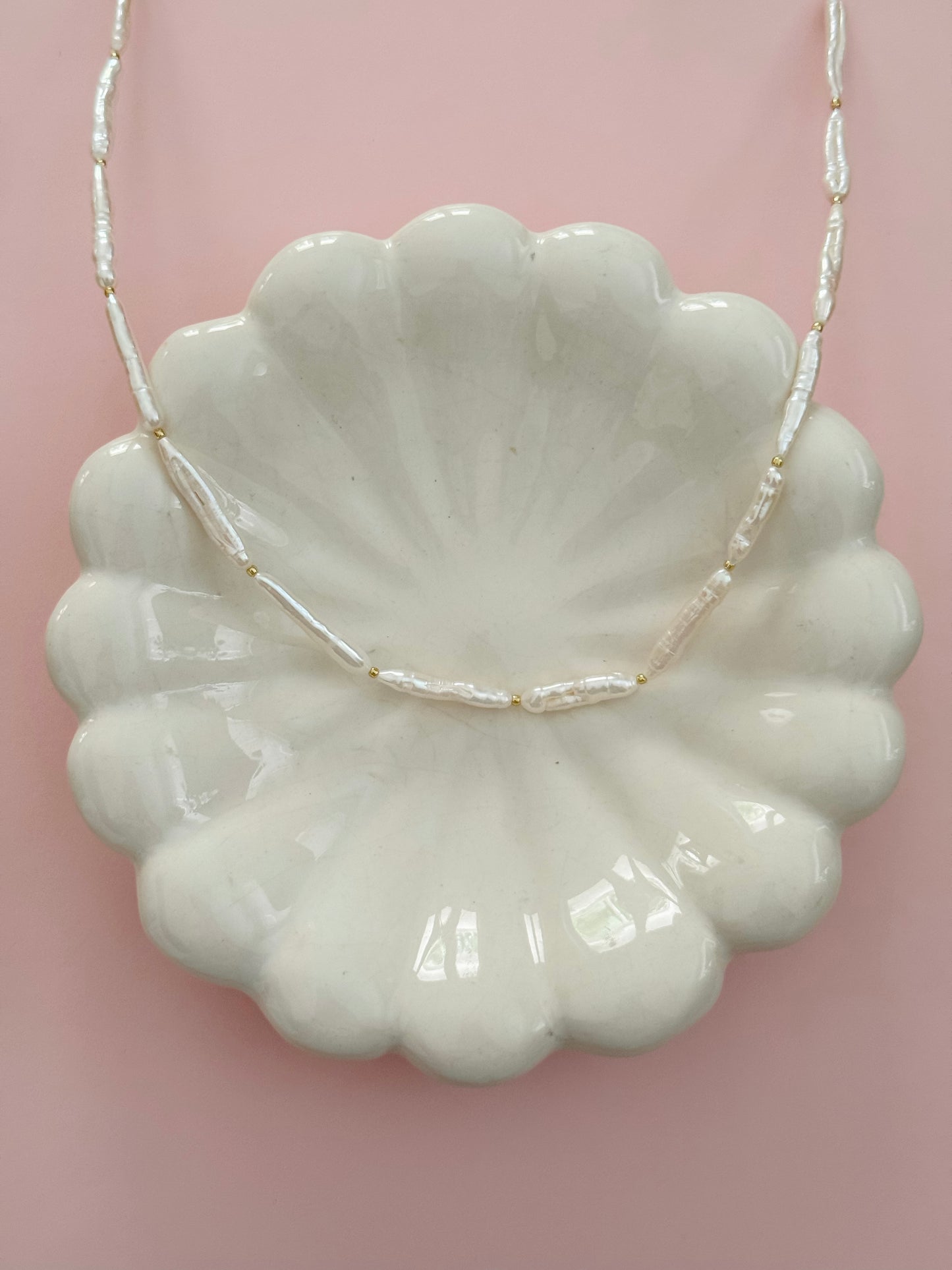 Freshwater Pearl Stick Necklace