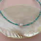 Amazonite Coin Pearl Necklace