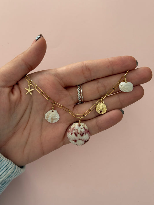 Seagrove Seashell Charm Necklace