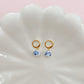 Blue and White Flower Earrings