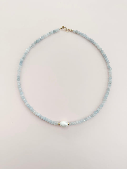 Bubbles & Pearl Beaded Necklace