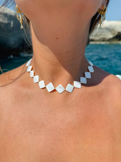 Diamond Tile Necklace