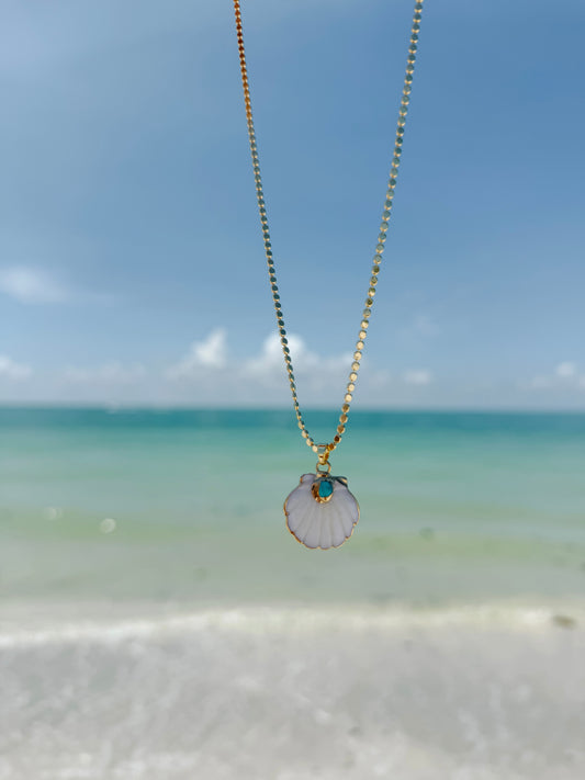 Turquoise Shell Necklace