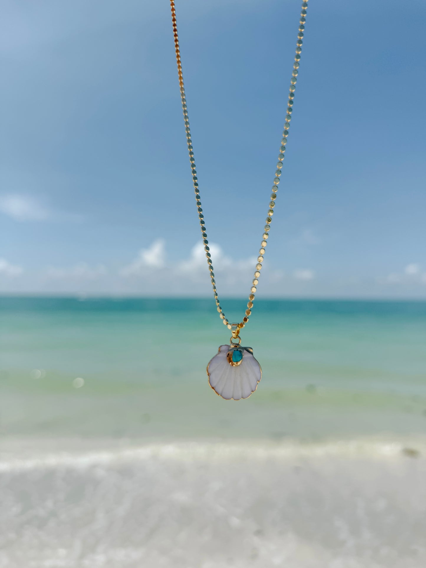 Turquoise Shell Necklace