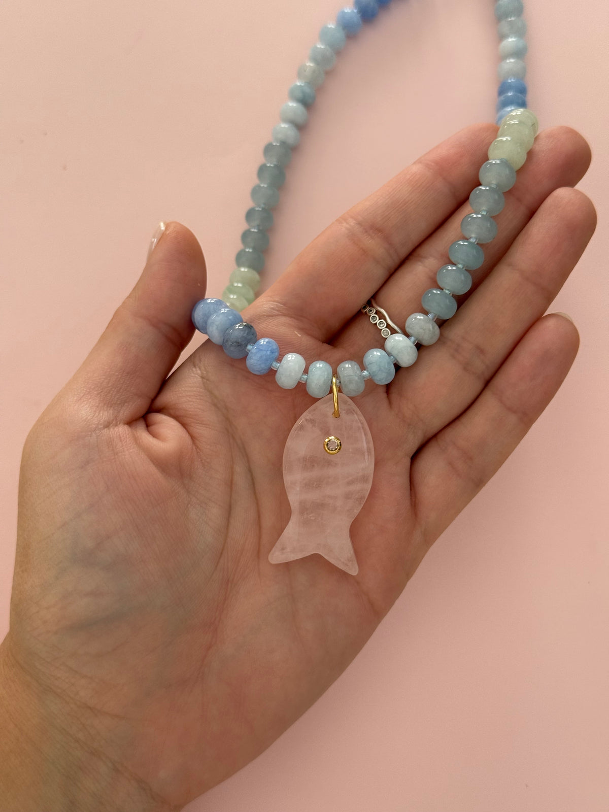 Ocean Blues Fish Necklace
