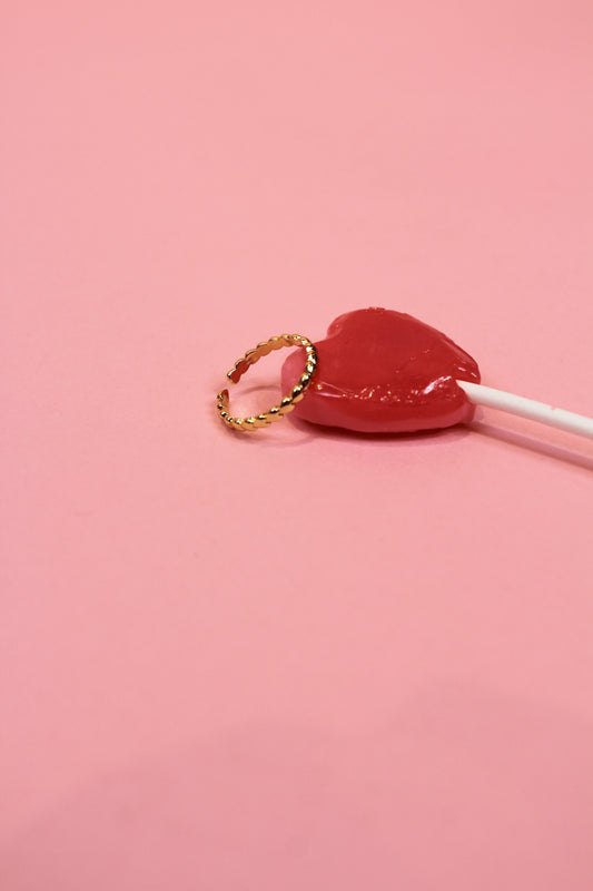 Dainty Heart Adjustable Ring