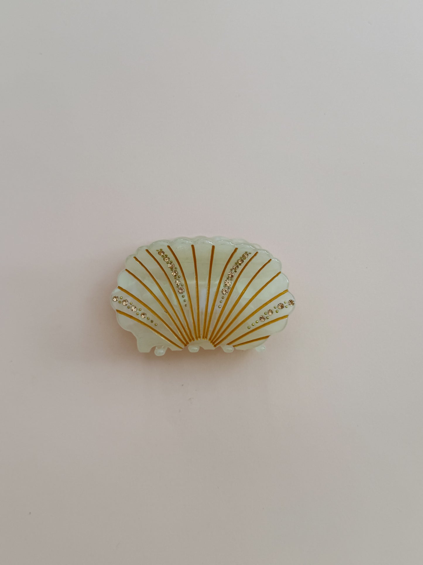 White Seashell Hair Clip