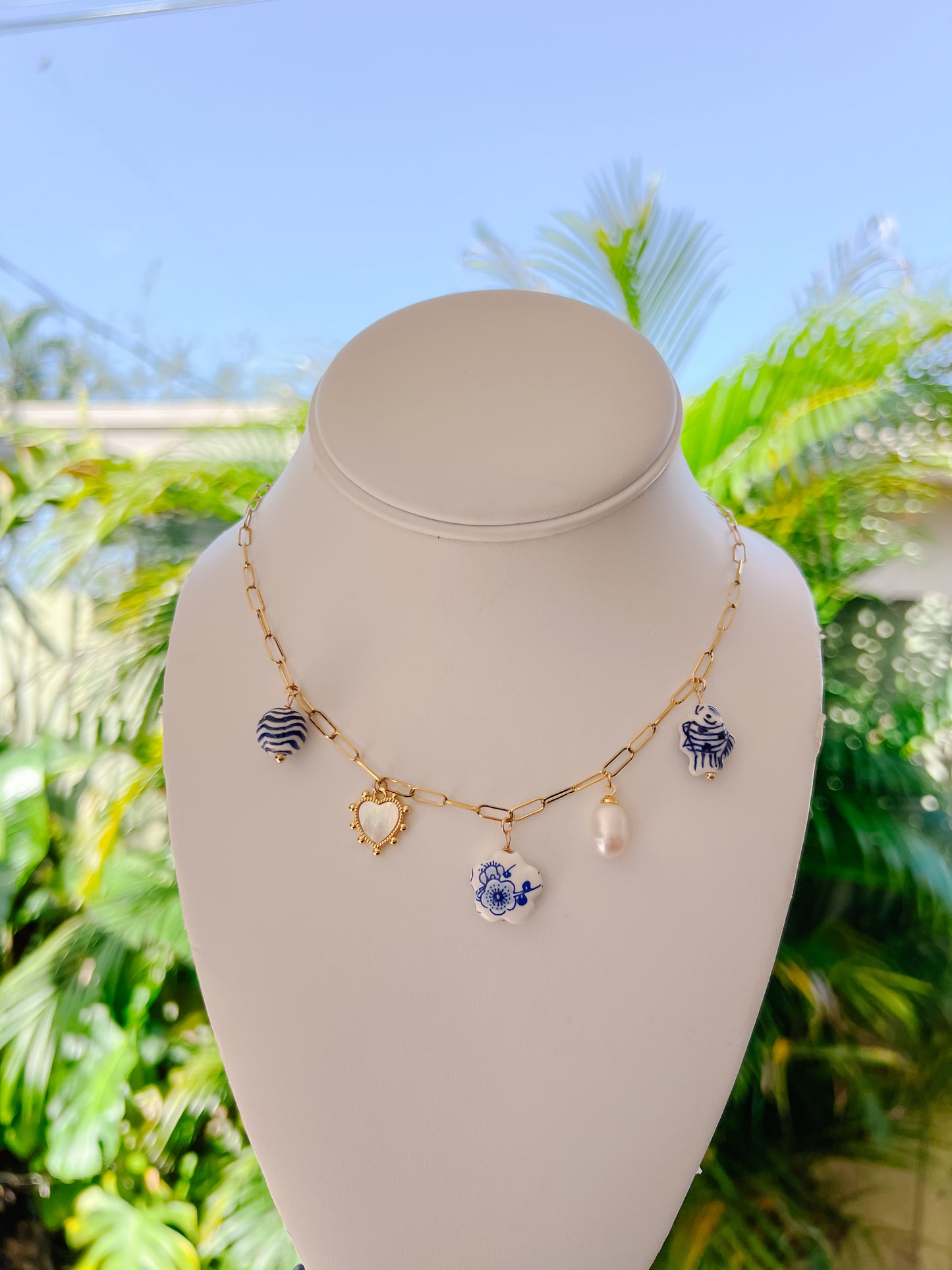 Mykonos Charm Necklace