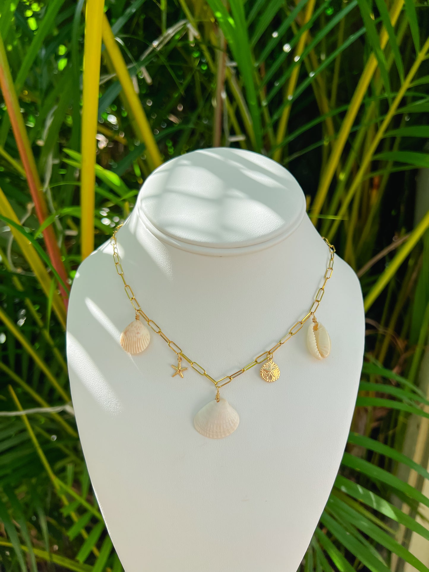 Real Seashell Charm Necklace