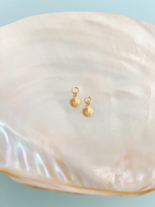 Gold Filled Medium Seashell Earring Charms