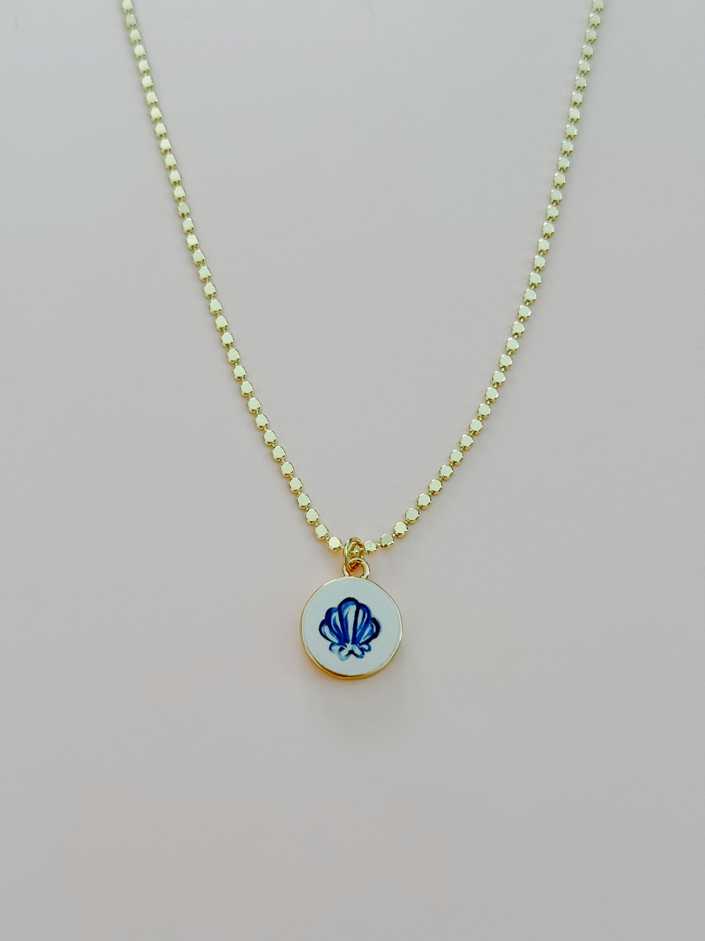 Blue Shell Necklace