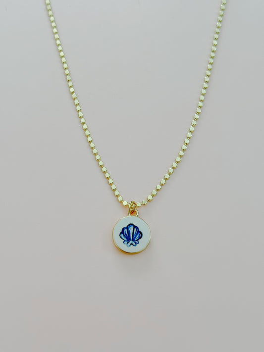 Blue Shell Necklace