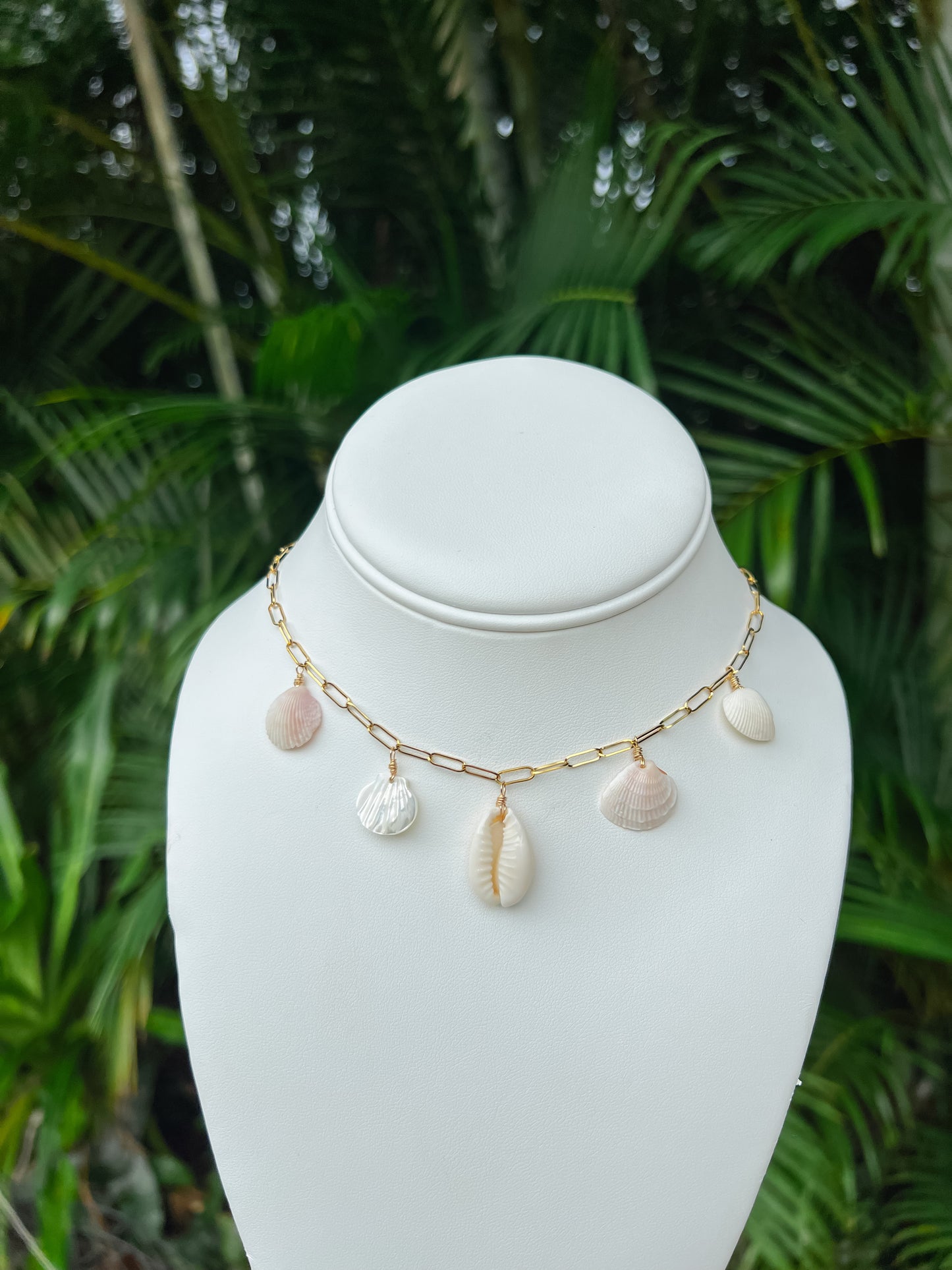 Lido Key Real Seashell Charm Necklace