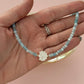 Aquamarine Shell Necklace
