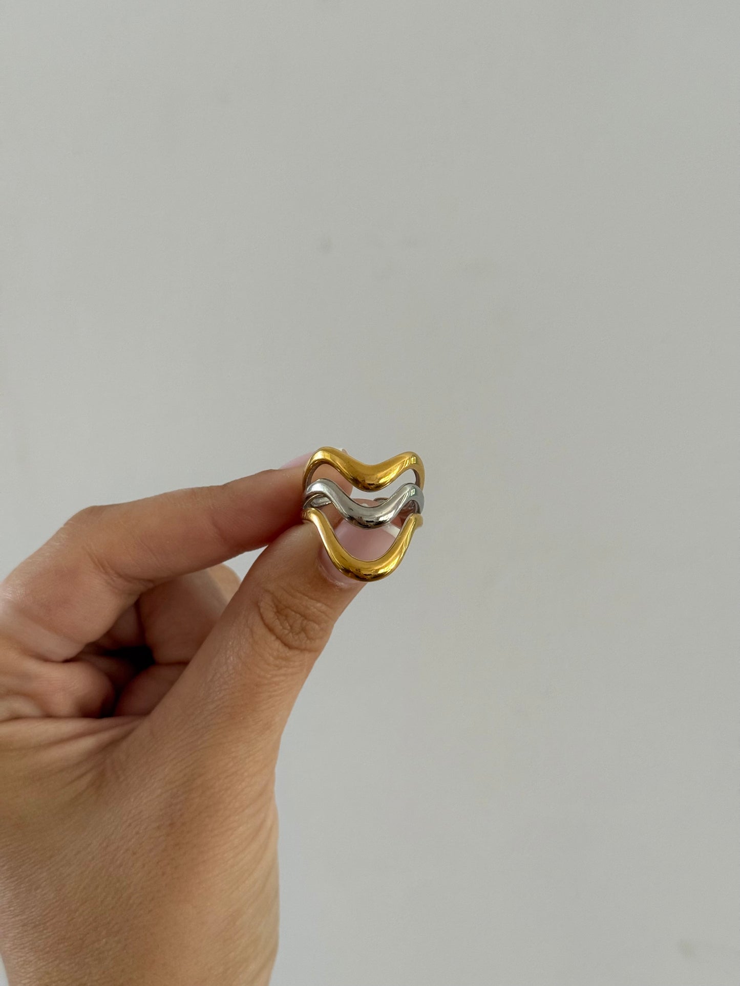 Stainless Steel Mixed Metal Ring
