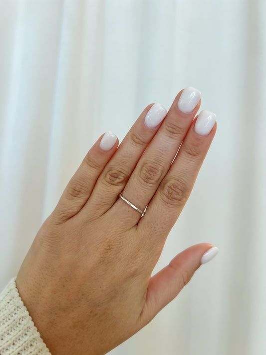 Hammered Sterling Silver Ring