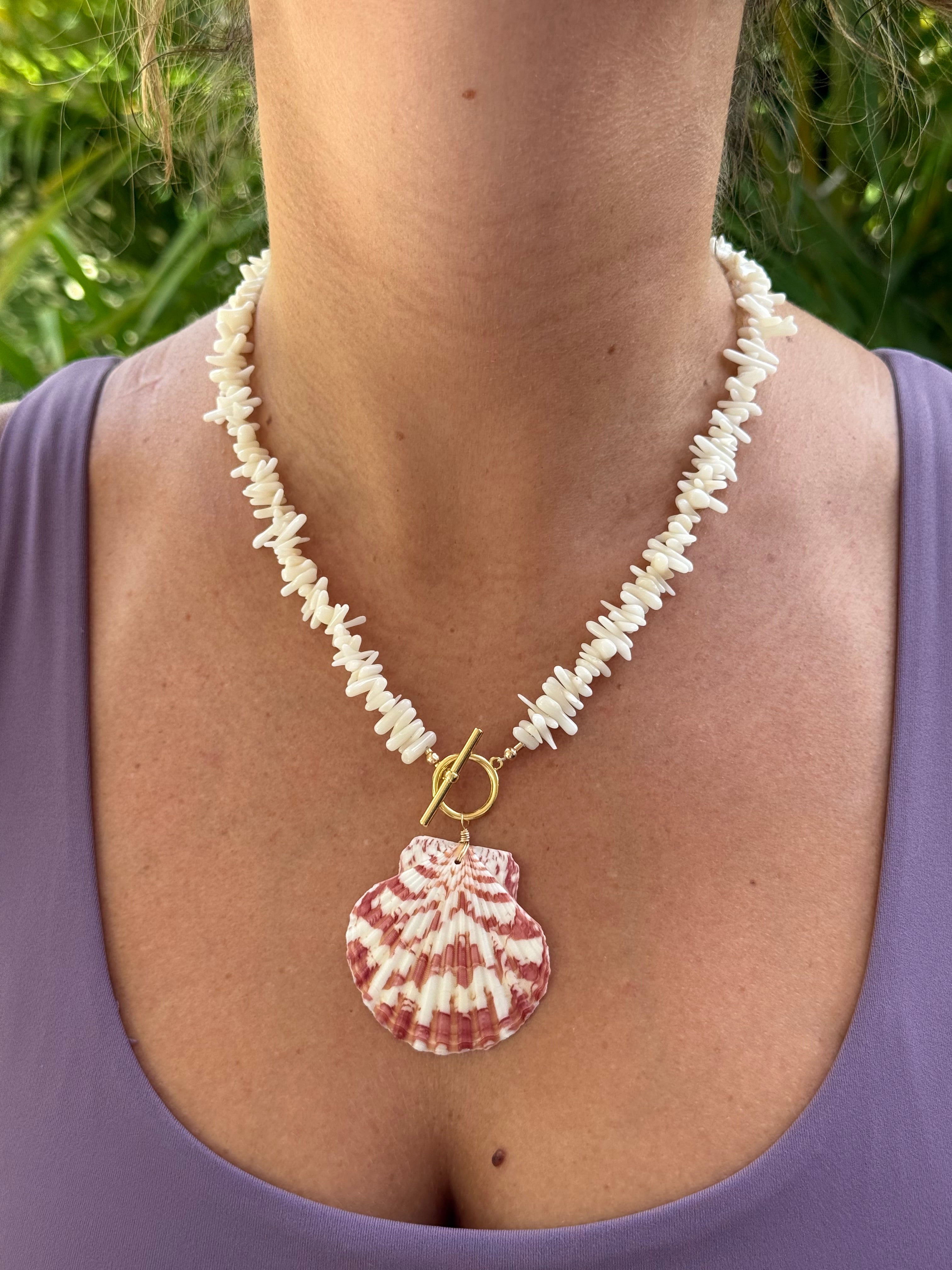 Shell Toggle Scallop Shell Toggle Necklace – Mermaid and Me