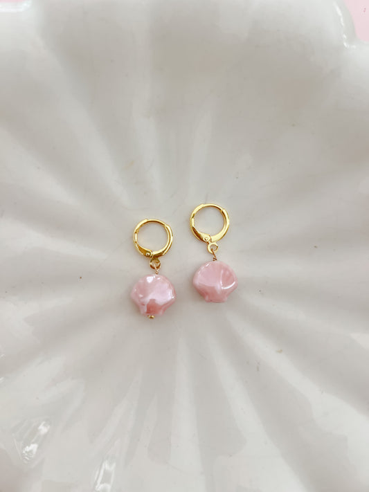 Pink Shell Earrings