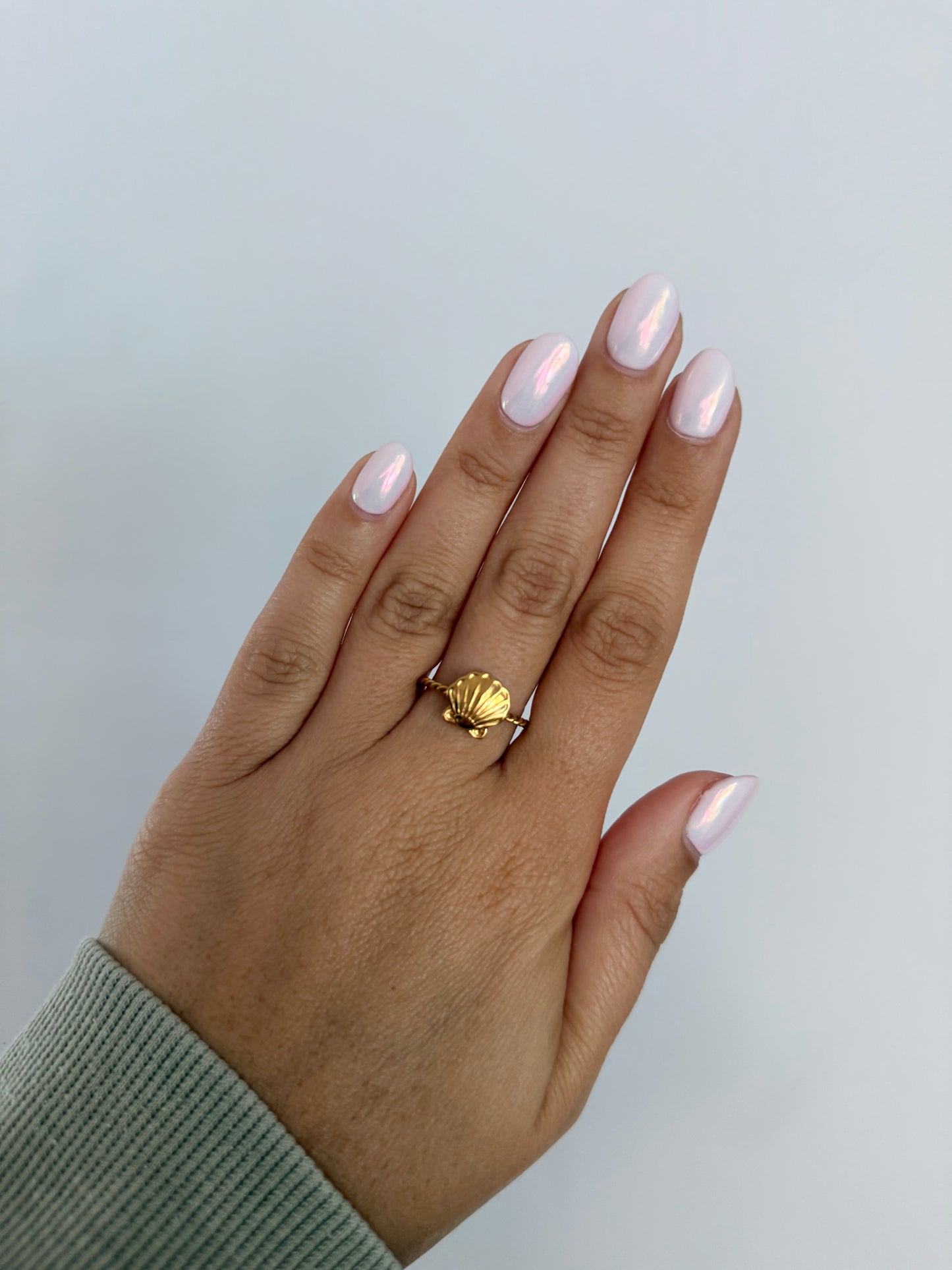 Gold Scallop Shell Ring
