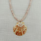 Large Scallop & Shell Heishi Necklace