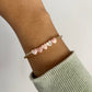 Pink Shell Heart Gold Filled Bracelet