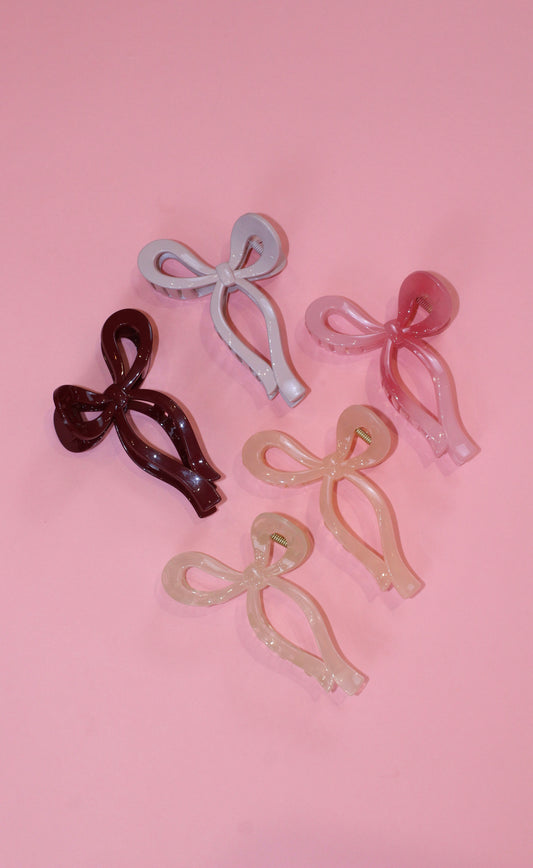 Bow Hair Claw Clips