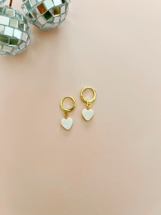 Shell Heart Earrings