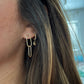 Two Link Paper Clip Post Earrings